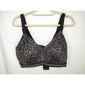 Torrid Leopard Print Back Smoothing Lightly Lined Wire Free Bra Size 40DD